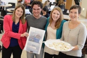 Wesleyan staff and students shared Winter at Wesleyan information at an event in Usdan Oct. 17. 