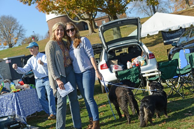 Families spent time together during tailgating activities Nov. 2 on Andrus Field. 