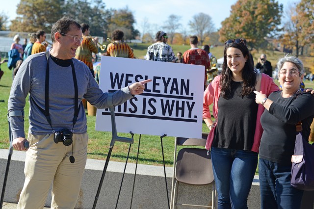 Several Wesleyan students welcomed their families to campus for Homecoming/Family Weekend activities. 