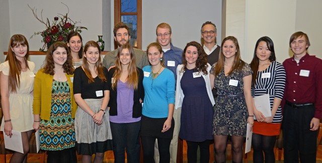 Twelve students, accompanied with Wesleyan President Michael Roth, attended the Phi Beta Kappa initiation ceremony Dec. 4. 