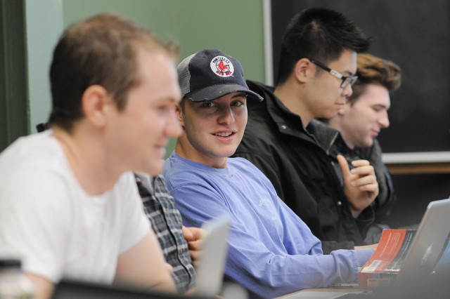 Students enjoy Foyle's Winter Session course on Jan. 16. 