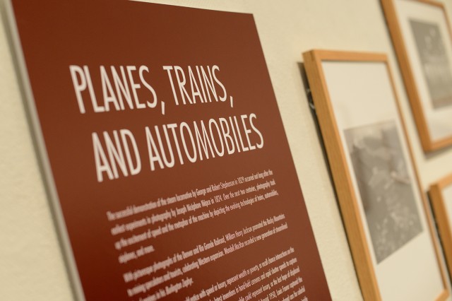 "Planes, Trains and Automobiles," opened Jan. 30 at the Davison Art Center. The photo-rich exhibit captures the essence and excitement of speed and machinery via images of some of the more romantic modes of transportation from the past 150 years.