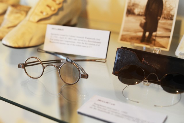 These spectacles were owned by Colonel Jeremiah Wadsworth (July 12, 1743—April 30, 1802) who served as a Revolutionary War soldier and Congressman. After the Revolution, Col. Wadsworth became one of the richest men in Connecticut. 
