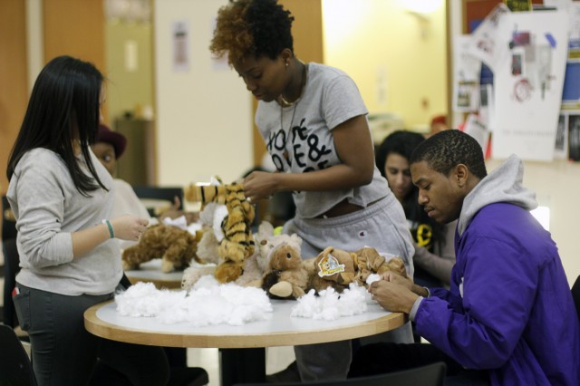 The Usdan Center Activities Board (UCAB) hosted a animal building workshop Feb. 20 in Usdan University Center. Students created their own stuffable, huggable and lovable furry friends and mythical creatures.