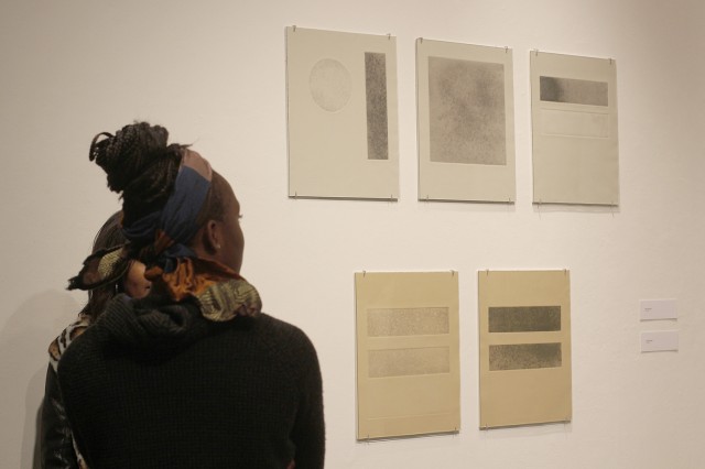 The student-curated art exhibit, which runs through March 2, celebrates and raises awareness of underrepresented artists of color at Wesleyan. 