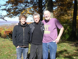 Sam Rosenthal, Rob Rosenthal & Pete Seeger.