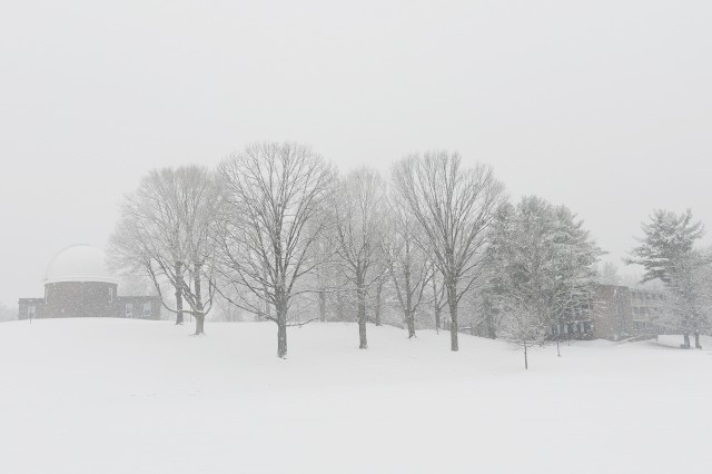 Snowy campus, Feb. 3, 2014.