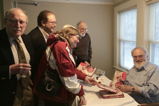 On March 5, the Wasch Center hosted a book-signing party for Firshein, pictured at right. 