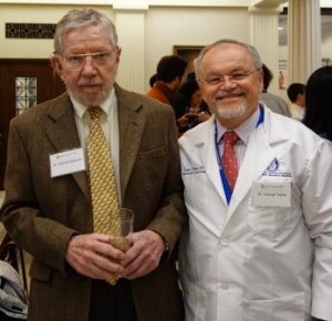 Dr. N. Thorne Griscom ’52 (left) with Dr. George Taylor.