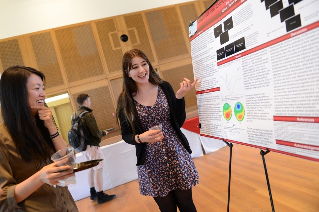 Ema Tanovic ’14 presented her research on “”Electrophysiological Correlates of Error Processing in Rumination.” Her advisor was Charles Sanislow, assistant professor of psychology. 