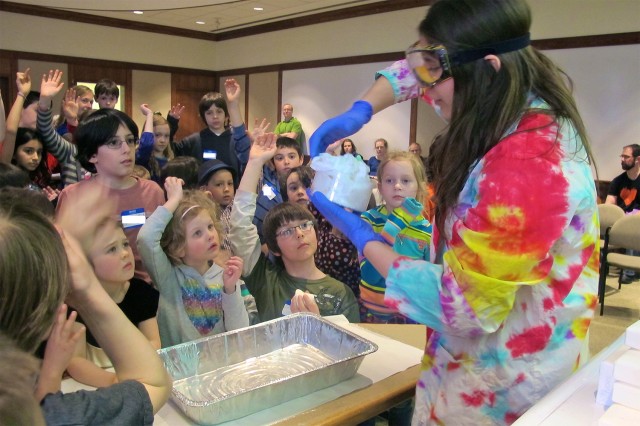 On April 5, Wesleyan hosted Science Saturday for about 55 area school children. 