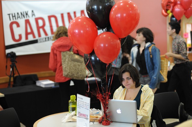 On April 23, University Relations hosted Thank a Cardinal Day in Usdan University Center. 