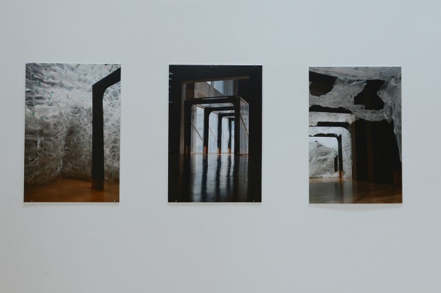 Nathaniel Elmer, who completed his thesis, beat_space, in architecture, is displaying his images titled “3 photographs."
