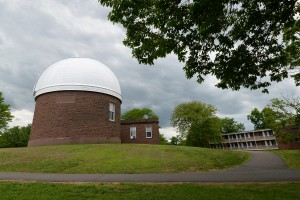 The refractor telescope is located inside the iconic dome on Foss Hill. 