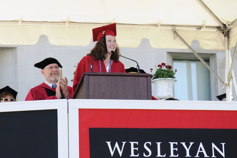 Manon Lefèvre '14 delivered the Senior Class Welcome at Commencement on May 25: