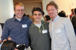 Pictured are, at left, Benjamin Jacobs '14 and Benjamin Carus '14. Jacobs received the Sheng Prize, a Fulbright Fellowship and the Hallowell Prize. Carus received the Plukas Teaching Apprentice Award and White Prize. Alex Iselin '14 received the Plukas Teaching Apprentice Award, Wilde Prize and White Prize.