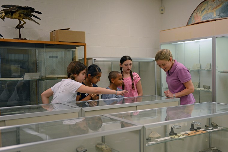 Students also visited the Joe Webb Peoples Museum and Collections in Exley Science Center.
