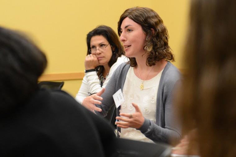 Writing Conference participants spoke about their own writing projects. 