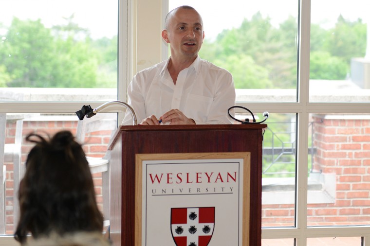 Fiction writer Salvatore Scibona taught sessions on "Novel and Short Story" during the conference.  