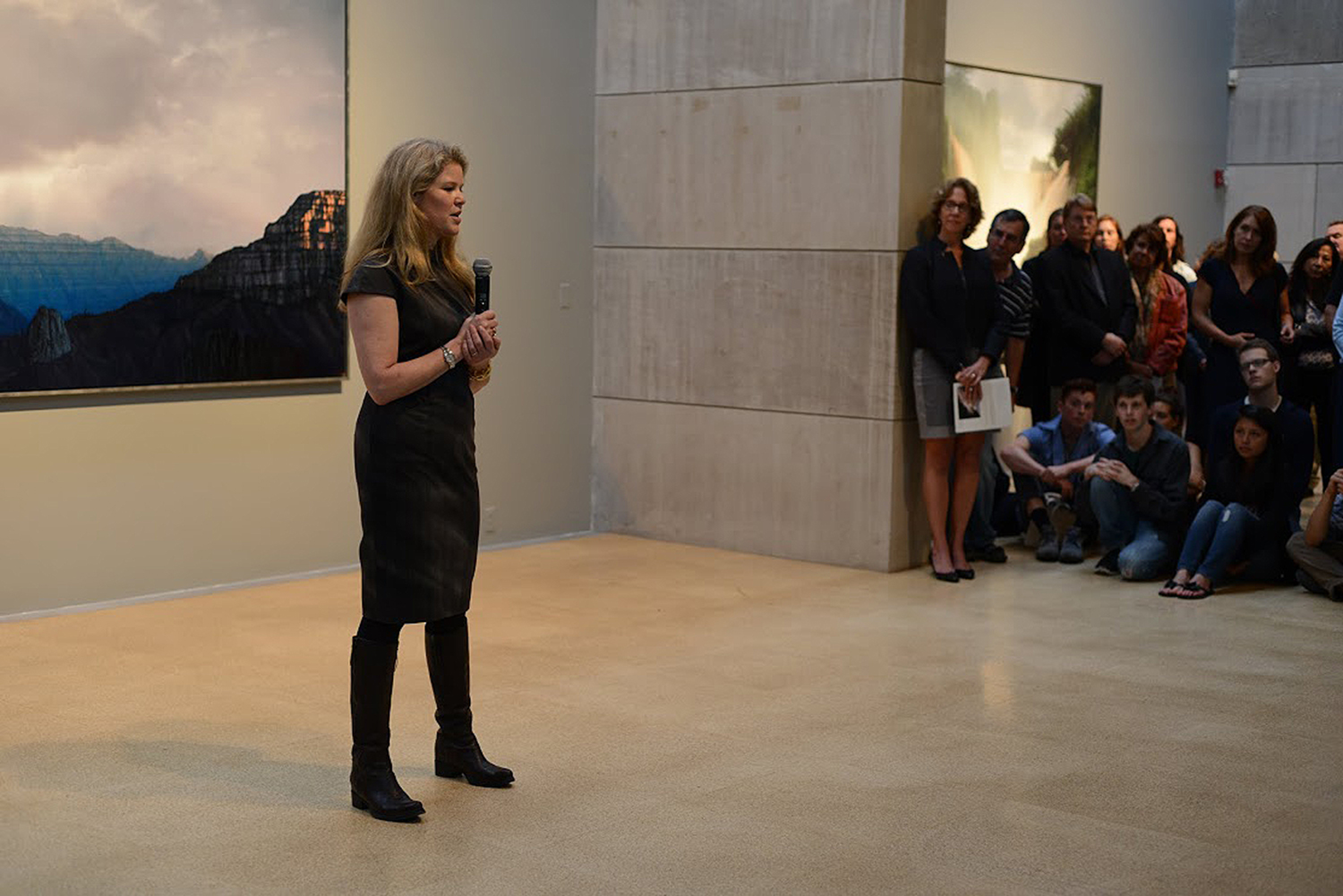 On Sept. 16, Professor of Art Tula Telfair spoke about her new landscape paintings which are on display through Dec. 7 in the Ezra and Cecile Zilkha Gallery.