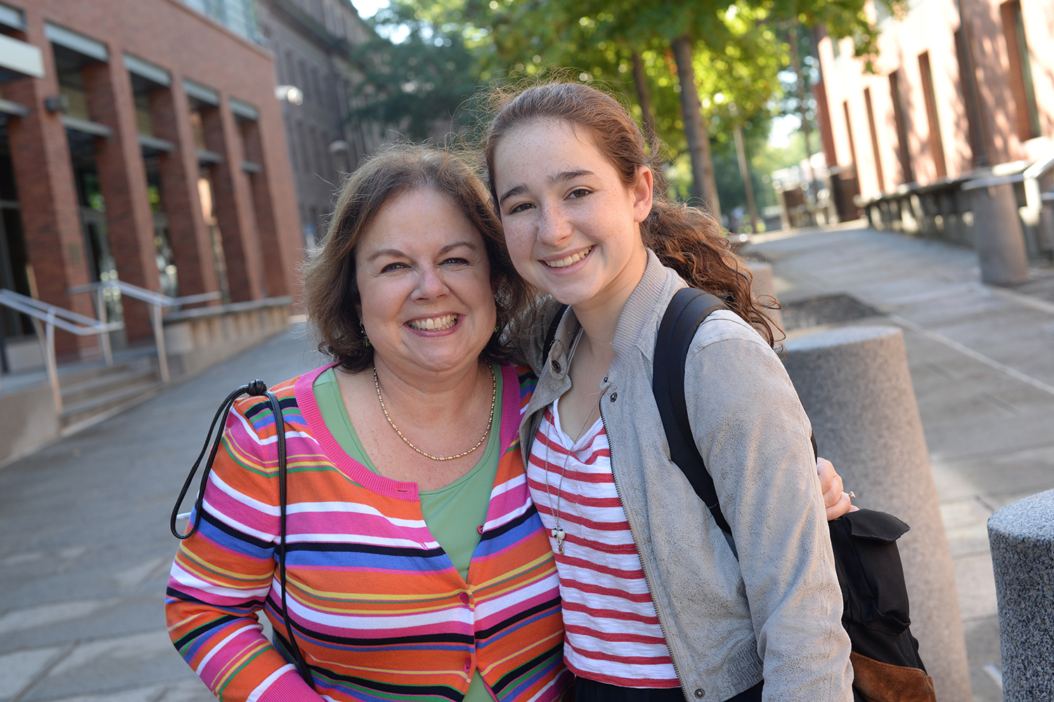 Diane LaPointe '79, P'17 of Bedford, N.Y. is attending Family Weekend with her daughter, Megan Dolan '17. 