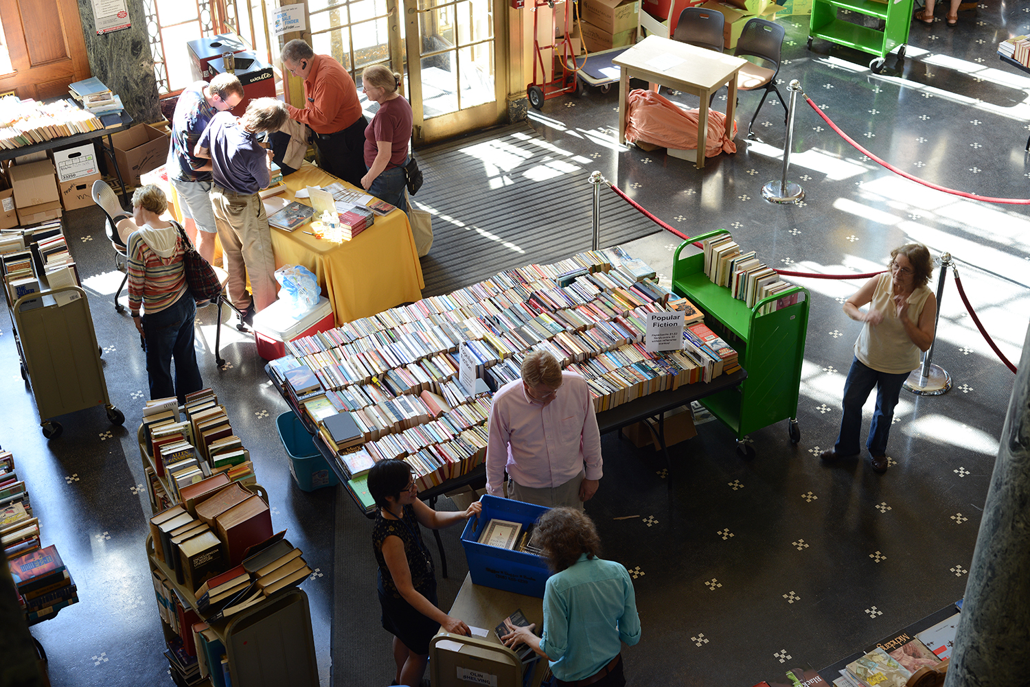 The book sale was open to Wesleyan students, faculty and staff, and the local community. 