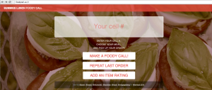 The "FoodyCall" app received first place in the Hackathon event. 