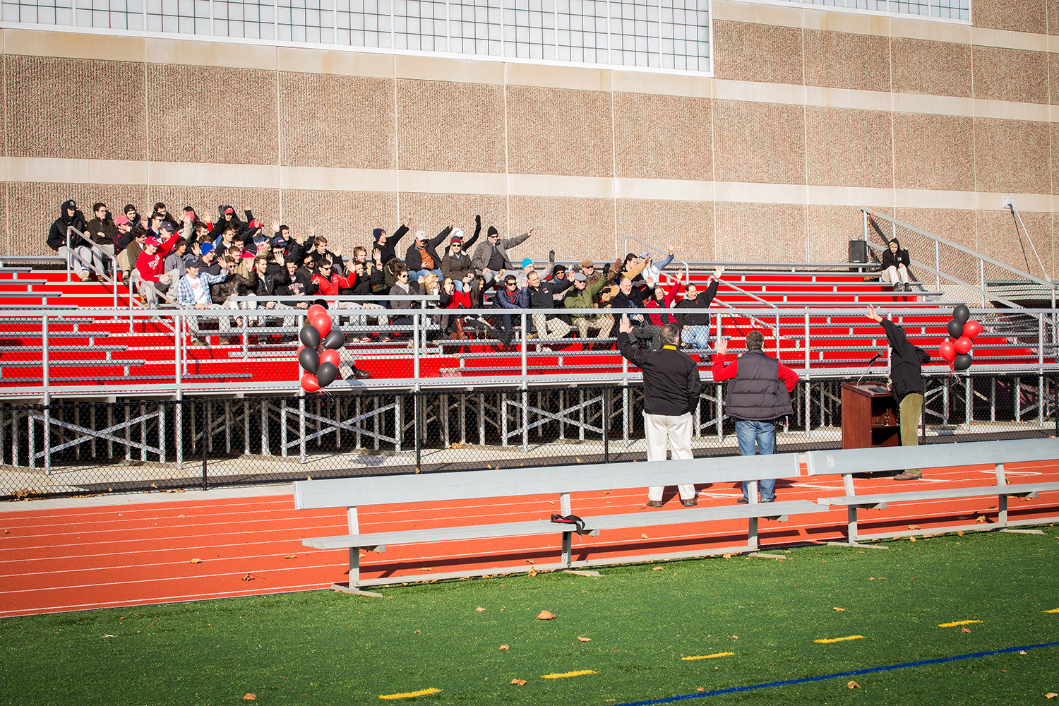 On Nov. 22, Wesleyan formally dedicated its new synthetic turf field, naming it Citrin Field, in honor of the Citrin family. The turf field is located to the south of the Freeman Athletic Center inside Andersen Track. 