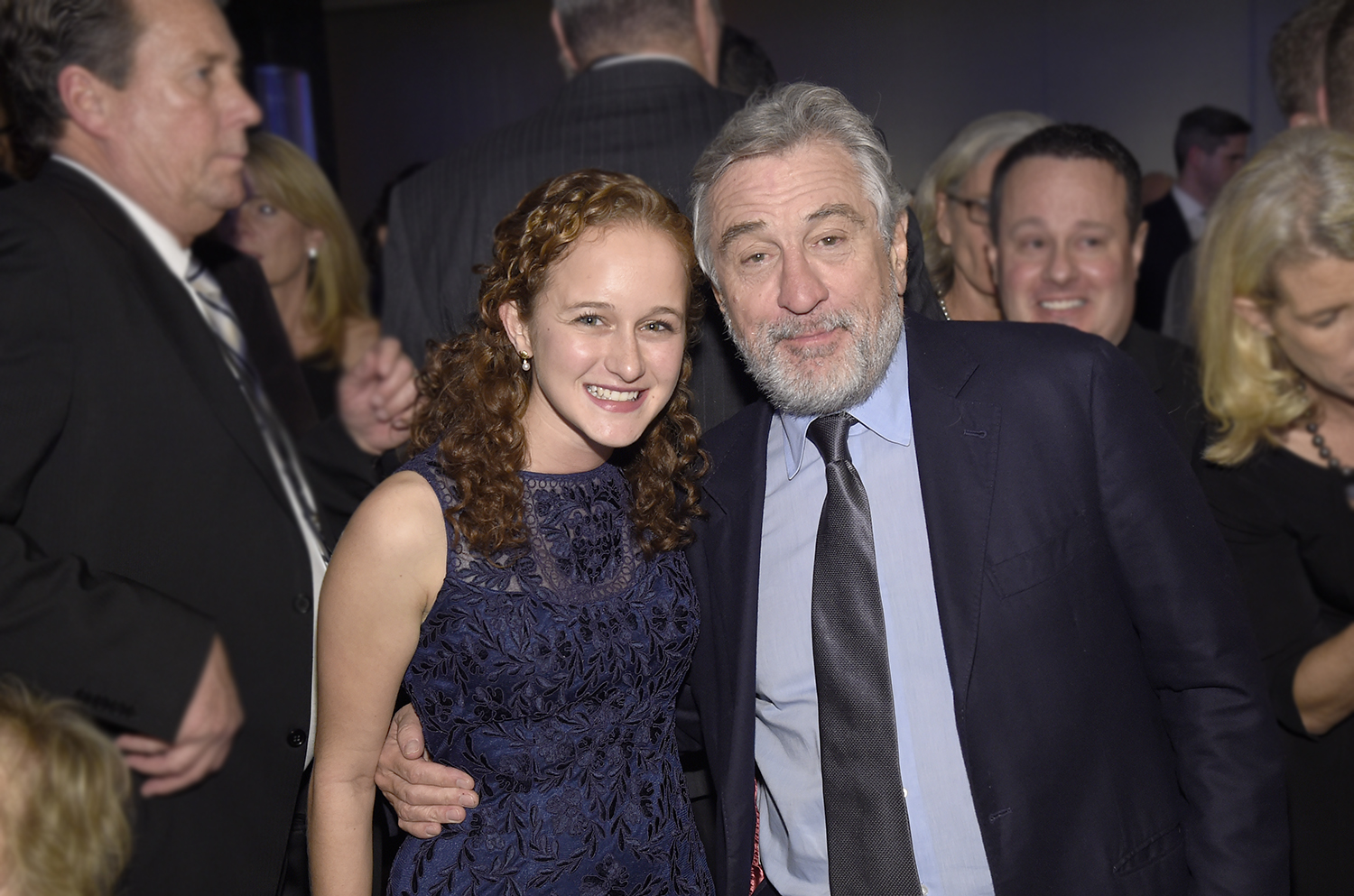 Ella Israeli '17 mingled with entertainer/philanthropist Robert De Niro at the Ripple of Hope Gala and Awards Dinner, held Dec. 16 in New York City.  The event was supported by the Robert F. Kennedy Center for Justice and Human Rights. 