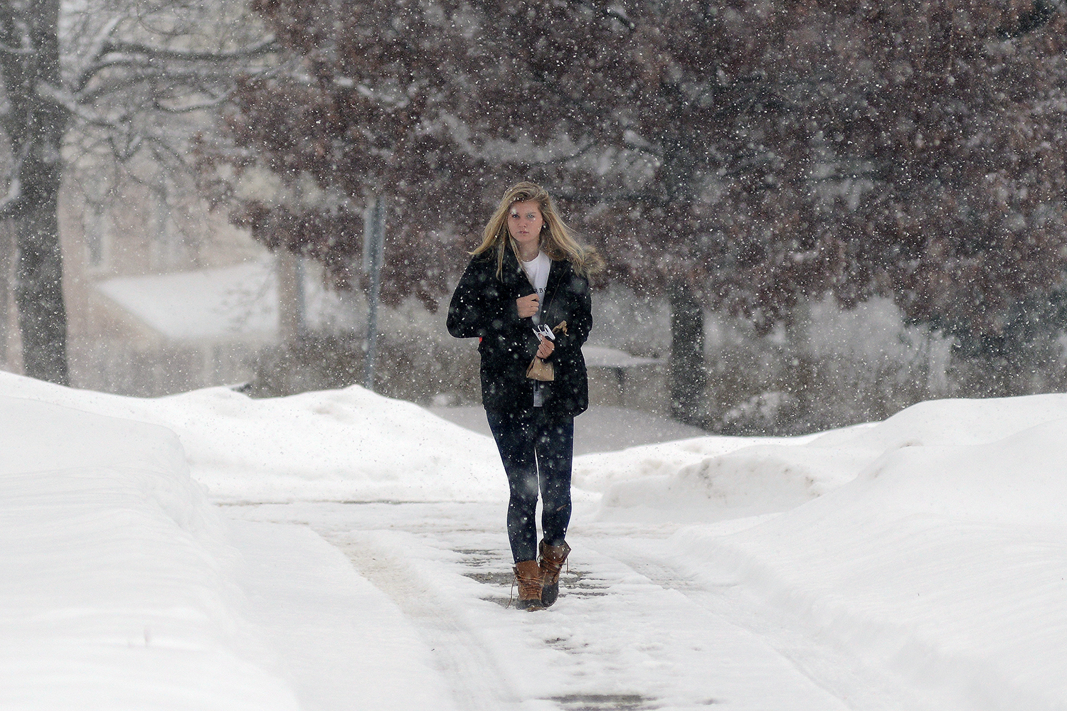 Winter at Wesleyan, Feb. 5, 2015. (Photo by Olivia Drake MALS '08)