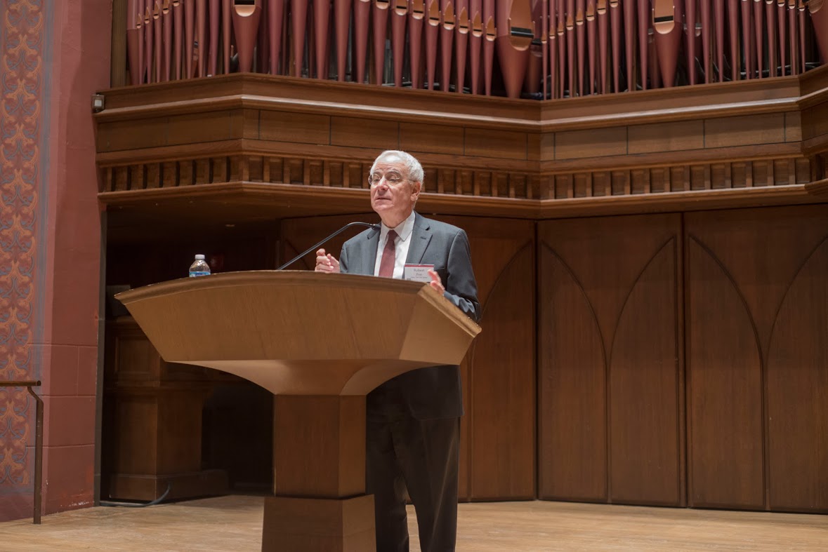 Robert Post, dean and Sol & Lillian Goldman Professor of Law at Yale Law School, delivered the 24th Annual Hugo L. Black Lecture on Freedom of Expression Feb. 19 in Memorial Chapel. 