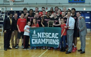 Wesleyan defeated Amherst, 74-70, in the championship game of the New England Small College Athletic Conference (NESCAC) Men's Basketball Tournament this afternoon. Sixth-seeded Wesleyan improves to 19-8 with its sixth victory in a row, and earns an automatic bid to the NCAA Division III Championship Tournament.
