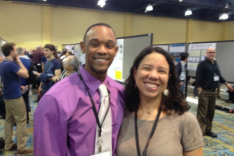 E&ES major  James Dottin ’13 met Marty Gilmore at the conference. 