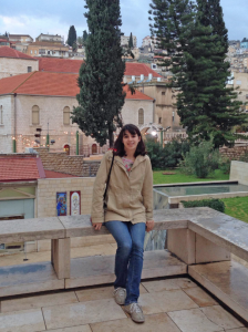 Rachel Unger '15 in Nazareth, Israel. 