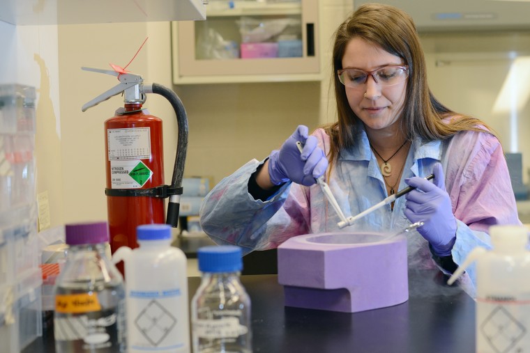 Katie Kaus is a PhD candidate in molecular biology and biochemistry.