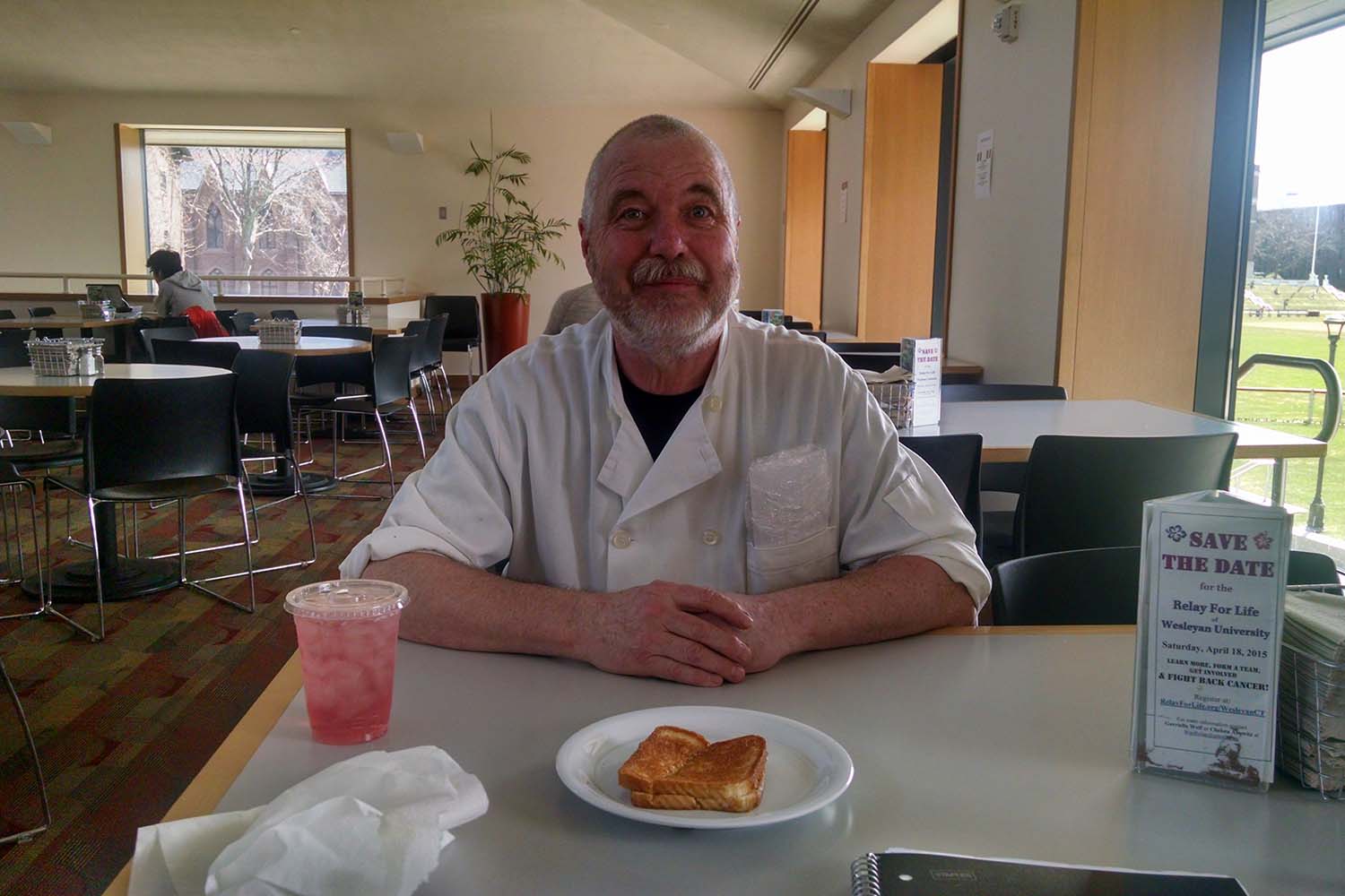 David Csere, winner of the Morgenstern-Clarren Social Justice Award, is known for his legendary grilled cheese sandwiches and knack for memorizing student's birthdays.