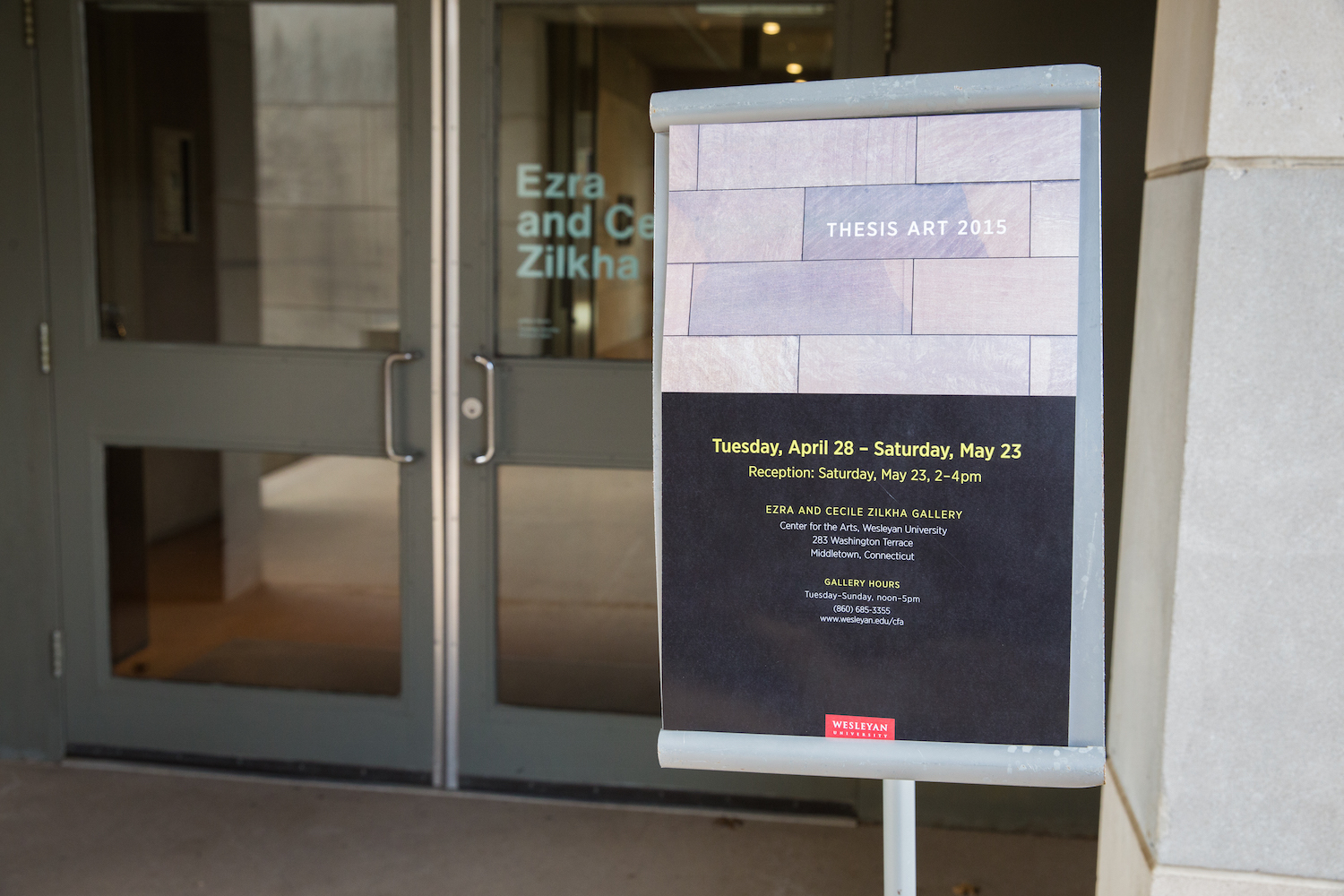 The 2015 Senior Thesis Exhibition was on display at the Ezra and Cecile Zilkha Gallery in April and May.