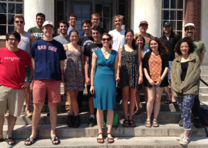 The class brought together 18 students from across campus with varied skills and backgrounds who shared an interest in historical communication and making things. 