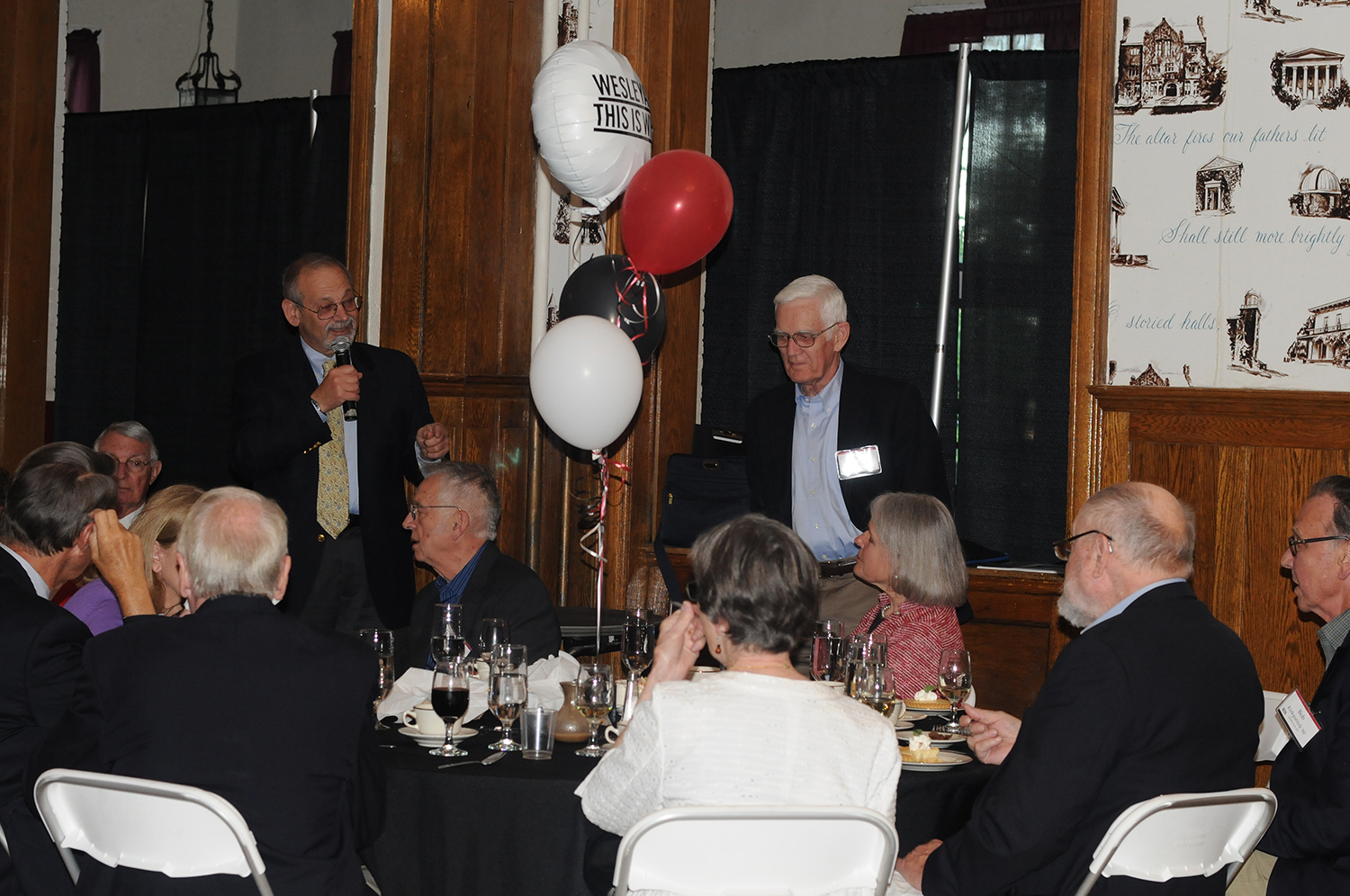 Members of the Class of 1960 gathered for a reunion dinner May 23. 