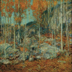 This Fall's WILL courses include a special one-day program at the Florence Griswold Museum, where this painting, "The Ledge October in Old Lyme" by Childe Hassam, is on display.