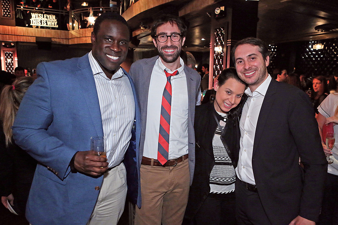 On Oct. 2, Lin-Manuel Miranda '02 and Thomas Kail '99 hosted a special Wesleyan night, with a performance of their acclaimed "Hamilton" on Broadway. After the performance, attendees, leadership donors and volunteers moved to the 1831 Society Reception at the Edison Ballroom. #THISISWHY. (Photo by Robert Adam Mayer)