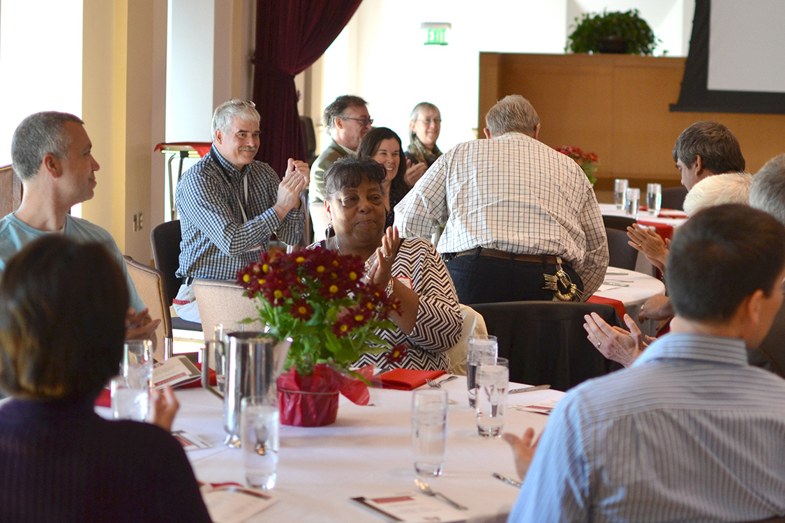 The Employee Service Recognition Luncheon was held on Oct. 19 to recognize numerous faculty and staff for their many years of commitment to the university.