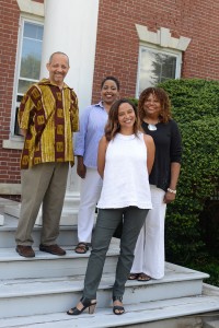 Faculty Jay Hoggard, Lois Brown, Nicole Stanton, and L’Merchie Frazier are teaching the new Collaborative Cluster Initiative Research Seminar.