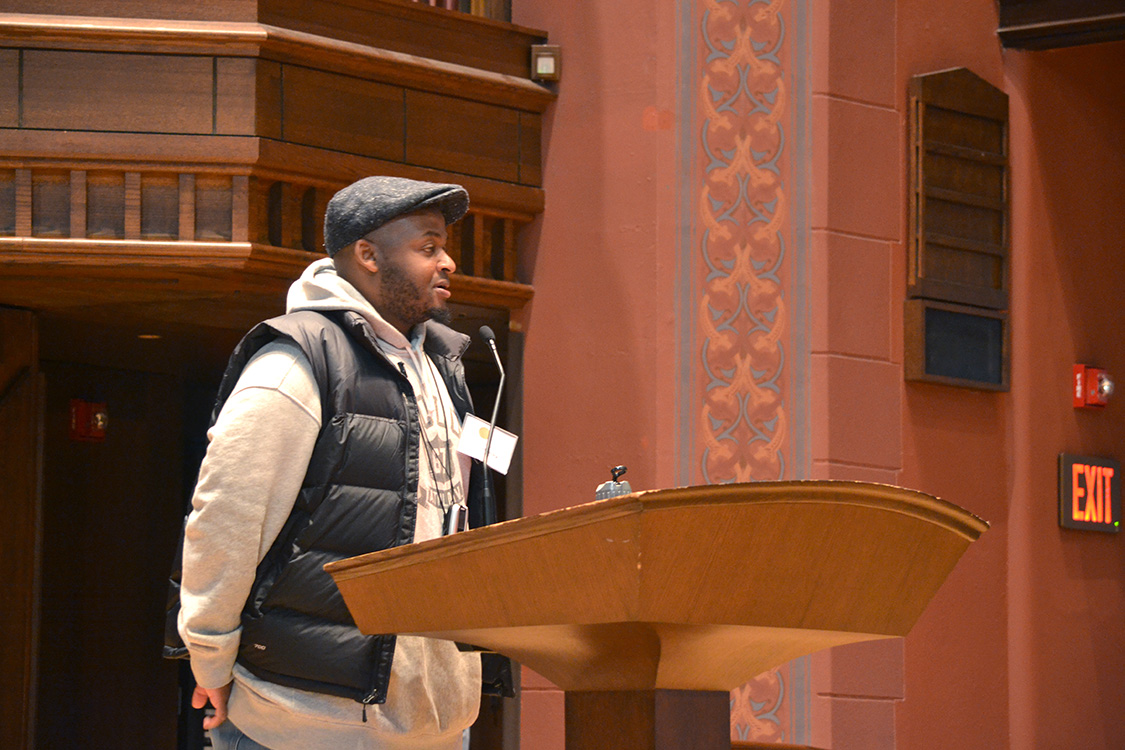 The daylong event included several speakers and a final keynote speech given by Kiese Laymon, an accomplished author and professor of English at Vassar College. 