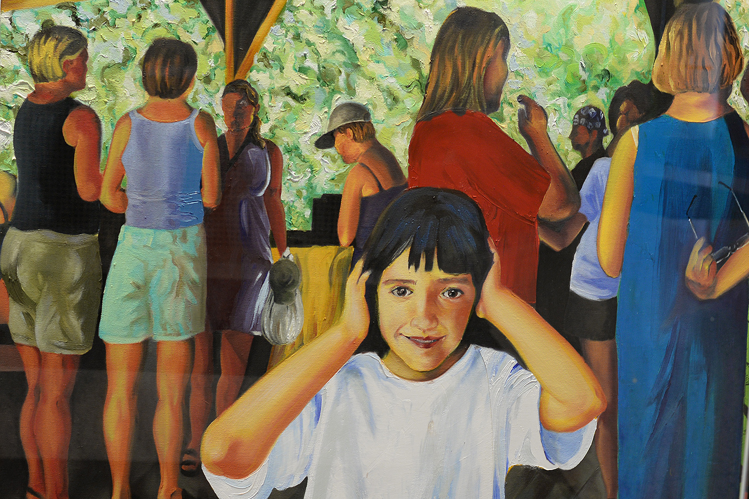 Girl in pavilion by Ariel Ciccone ’16.