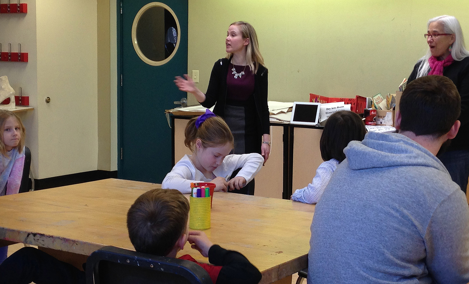 On Feb. 22, Lauren Caldwell, associate professor of classical studies, and seven of her students kept the children of Green Street's AfterSchool program entertained and inspired by their stories from Classical mythology, as well as with a host of games and activities involving ancient heroes, gods and monsters. 