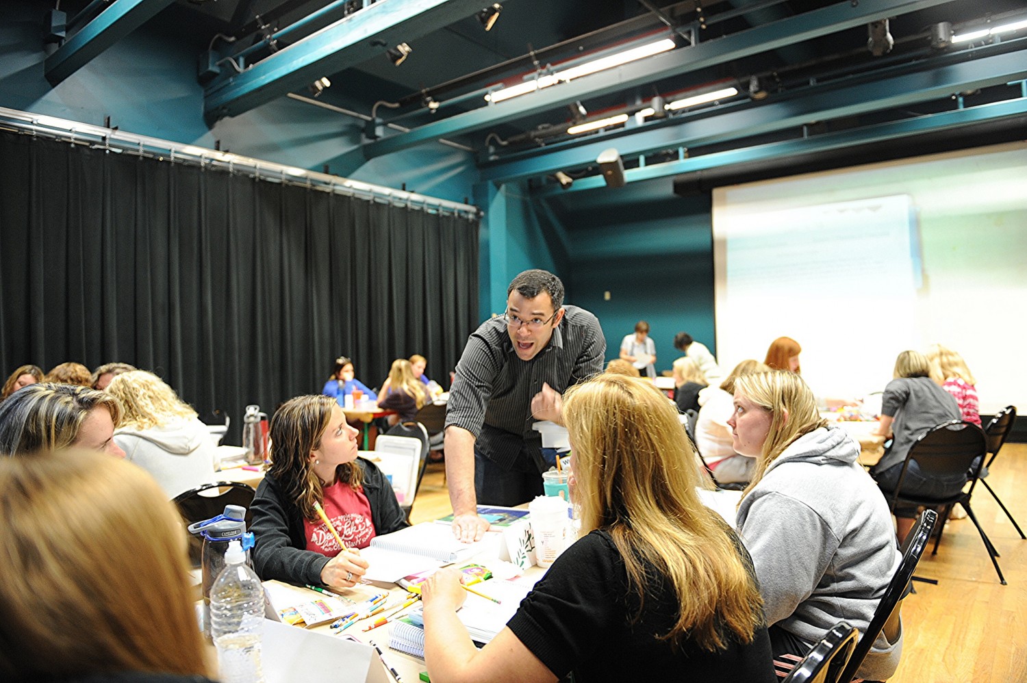 Cameron Hill, assistant professor of mathematics, taught an Intel Math course to area teachers as part of the Green Street Teaching and Learning Center's K-8 Math Institute. The Department of Education recently awarded GSTLC with a grant to expand its program and reach 90 teachers from three new school districts. 