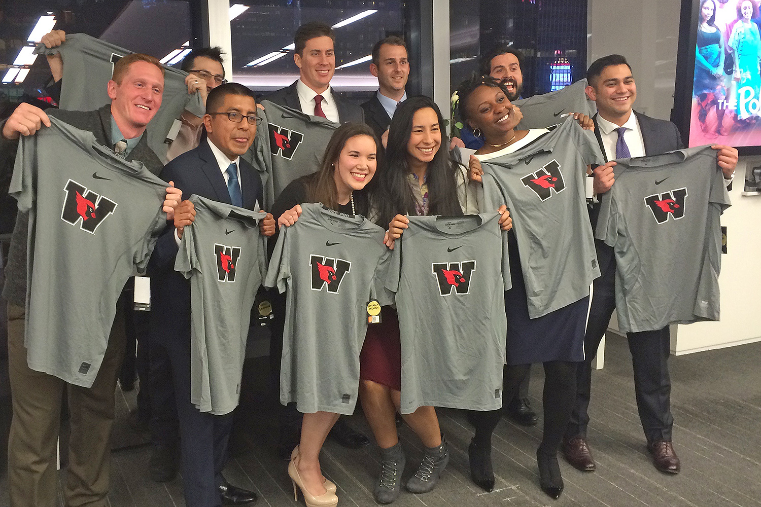 Wesleyan's newest group of Posse Veteran Scholars. Back row, from left: Gregory Hardy, Andrew Daggon, Zachary Patterson, Daniel Rodriguez. Front row, from left: Lance Williams, Noel Salvador, Marisella Andrews, Rebecca Martinez, Gabrielle Hurlock, Mitchell Motlagh.