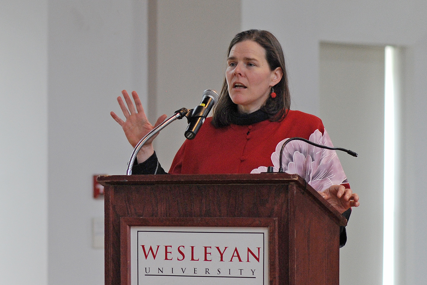  Professor of Government Mary Alice Haddad spoke on "Environmental Politics in East Asia." Haddad also is chair and professor of East Asian studies and professor of environmental studies.