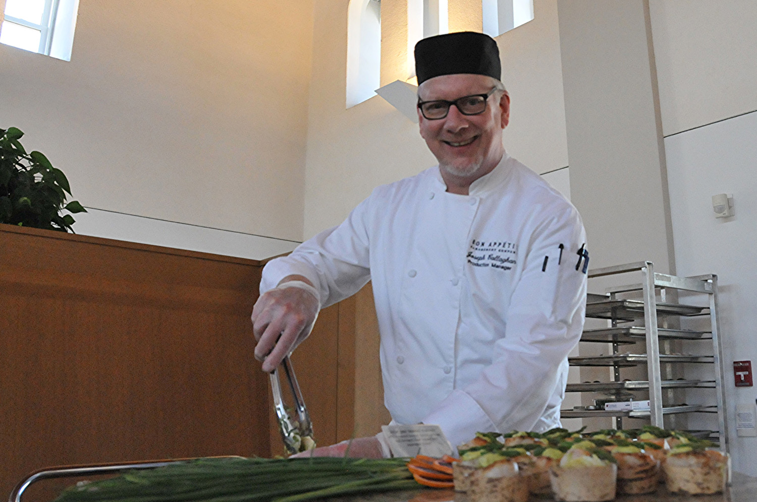 Chef Joseph Callaghan with Bon Appetit served up short rib tacos, pan seared scallops, pastries and more.